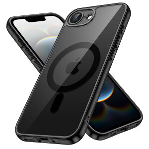yzJETech iPhone 16e 6.1C`2025p }Olbg P[X MagSafeΉ Ռz op[Jo[ h~ NAobN (ubN)