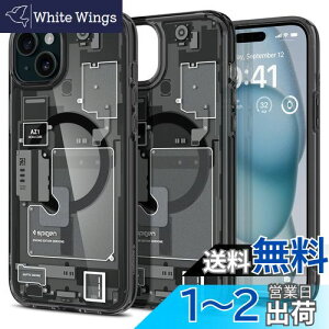 yzSpigen iPhone 15 P[X MagSafe NA ϏՌ ČRMILKi擾 Xgbvz[ ϗ}  Xgbvz[ 2d\ Yی C菝h~ MagSafe CX[dΉ Eg