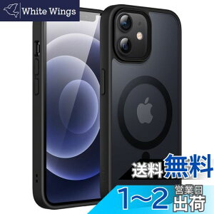 yzJEDirect iPhone 12/12 Pro 6.1C`p }Olbg P[X MagSafeɑΉ ̃}bgw ^ ϏՌ Jo[ (ubN)