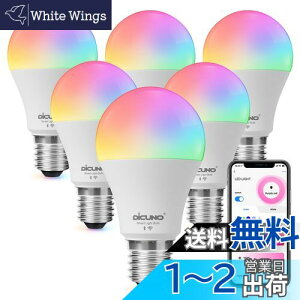 yzy AlexaFzDiCUNO X}[gd E26 LEDd 60W 9W 800lm F Alexa Google Ή dFEF }`J[ 1600F RGBCW Lz Wi-Fi Bluetoothڑ nusv PSEF؍ς 6