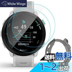 �y���������zMiimall�y�J�o�[+�t�C����*2�z�Ή�Garmin(�K�[�~��) ForeAthlete 55/ForeAthlete 158 �P�[�X TPU�ގ� �K�[�~�� ForeAthlete 55 �t�B���� �����h�~ Garmin ForeAthlete 158 �J�o�[ �w��h�~ �ȒP�\�t �y�� ��