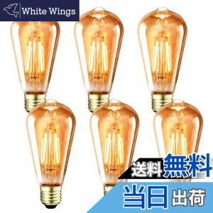 �y���������zLVWIT �t�B�������g�d�� E26���� LED�d�� 470LM �G�W�\���d�� (3.7W) 40W�`���� ST64 �d���F 2700K ���F ���g���d�� �������Ή� 6��