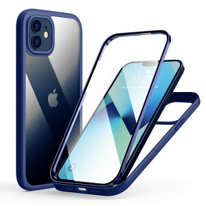 yzMQman iPhone12mini P[X OʃKX+wʃKX 360°Sʕی 100ʃ^b`x ϏՌ KX tg+obNv[g y CX[dΉ O  Jo[ (iphone12mi