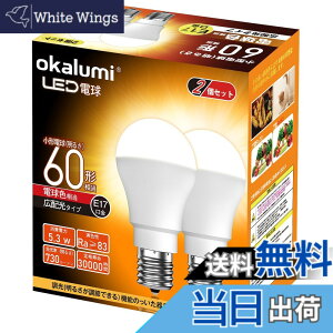 �y���������zokalumi LED�d�� E17���� 60W�` �~�j�N���v�g���E�~�j�����v�`�d�� �d���F 2700k ���`�d�� �L�z�� �����s�� �f�M�ގ{�H���/�����Ή� 2�Z�b�g�y�K�i���������s�z