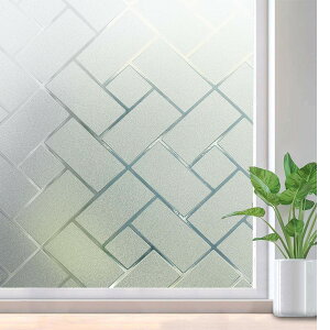 【送料無料】Rabbitgoo 窓ガラス目隠しフィルム 目隠しシート 水だけ貼ってはがせる 窓フィルム 結露防止 断熱 uvカット 飛散防止 ガラスフィルム 貼り直し可能 浴室 窓 めかくしシート 窓用フ