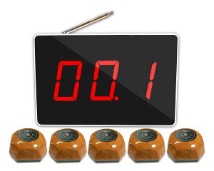 【送料無料】WBway 【】 業務用 ワイヤレスチャイム 【子機増設可能】 LT-323A 基本セット(本体+子機5台) 店舗 飲食店 レストラン 介護施設 スタッフ 呼び出し コードレス チャイム ナースコ