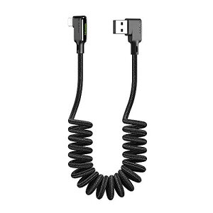 yzMcdodo L^ J[ P[u USB ʑ} 1.8m ϋv fh~ iC҂ 90xȂ LEDCgt 3A}[d QC 4.0 f[^] iPhone/iPad/iPod Ή