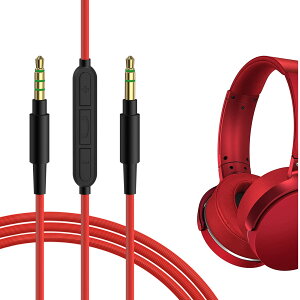 yzGeekria P[u ݊ I[fBIR[h \j[ Sony ULT Wear WH-1000XM5 WH-XB920N MDR-XB950B wbhzP[uA3.5mm ɓK CC}CNƉʃRg[ 1.2m