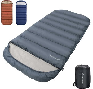 【送料無料】BISINNA 寝袋 ワイド ねぶくろ 封筒型 シュラフ 洗濯可 キャンプ 登山 アウトドア 車中泊 来客用 収納便利 匂いがフリー 肌触り良い 幅100cmx奥行き230cm 防水 春 夏用1.55kg(快適温度1