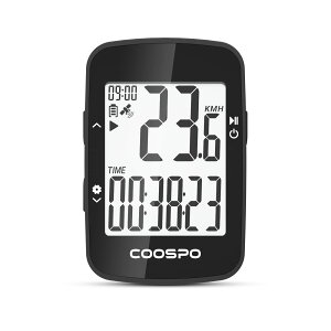 【送料無料】COOSPO サイクルコンピュータ GPS サイコン 無線 サイクリングコンピュータ ワイヤレス 自転車スピードメーター バッテリー内臓 アプリ対応 IPX7級防水 2.3インチディスプレイ Strava