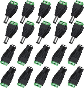 yzAroidful 20Zbg DCWbN A_v^[5.5mm x 2.1mm 10X +10IX DC 12V dA_v^RlN^ lW[qA_v^ DCdvO ϊA_v CCTVJ LEDXgbvCgp ϊv
