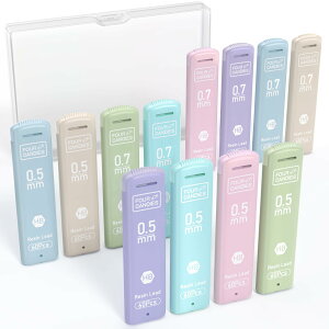 【送料無料】Four Candies シャープペンシル芯 0.5/0.7mm HB 12個(各サイズ6個ずつ) 720本