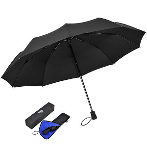 【送料無料】TAIKUU おりたたみ傘 メンズ 大きいサイズ 軽量 12本骨 折りたたみ傘 大きい 丈夫 折り畳み傘 頑丈 耐風 強風に強い 折畳傘 メンズ 手動 超撥水 傘ケース付き(ブラック)