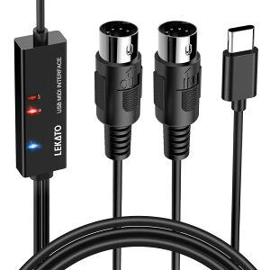 yzMIDIP[u USB C^[tF[X P[u L[{[h 5PIN-DIN LEKATO dqyPC ȒPڑ ϊP[u ` 1.98M (TYPE-C)