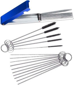 【送料無料】TAORAYO キャブレター 掃除 清潔ツール 28点セット キャブレタークリーナー メンテナンス用品 13本クリーニングワイヤー+10本 クリーニング針+5本ワイヤブラシ 空圧工具 刈払機 ト