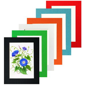 Haojiaho 子供の絵 展示用 フォトフレーム 6個セット 11.7*16.8cm 紙製 アートフレーム 【透明保護フィルム + 壁掛け用粘着シート 付き】 絵画教室 絵 展示 ペーパーフォトフレーム 超軽量 厚紙製