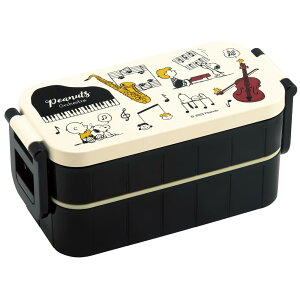 【送料無料】スケーター(Skater) 弁当箱 スヌーピー オーケストラ 600ml 抗菌 2段 女性用 日本製 YZW3AG-A