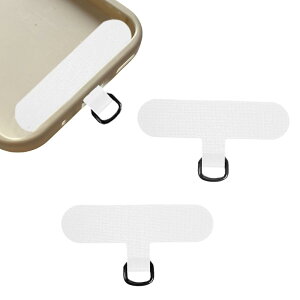 KASELIN ストラップホルダー 2枚 スマホ ストラップホール 亜鉛合金Dバックル ファブリックパッチ ストラップパッチ スマホショルダー iphone android スマホアクセサリ薄型 0.65mm厚さ 一体成形 首