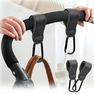 【送料無料】GLOWZEN ベビーカー フック ジムニー の アクセサリー 2個セット 調節可能 軽量 丈夫 ベビーカー/バギー/自転車に適用フック