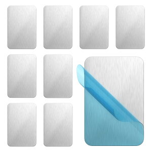【送料無料】iitomu スチールプレート マグネット補助板 【超強力吸着力】 磁石がくっつくシート マグネット吸着用 強力 壁をマグネットにする シルバー 銀色 お風呂 浴室 (65*45*0.5mm(10枚), 銀