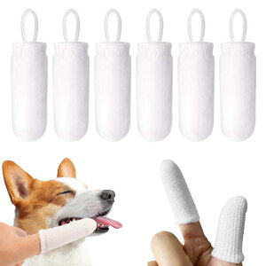 【送料無料】PAVIKE 歯ぶらし指サック ナイロン ペットフィンガー歯ブラシ 6個セット 犬 猫用歯ブラシ ペット 口腔ブラシ 犬用歯ブラシ 口臭除去 歯周病予防 猫犬通用 小型/中型/大型 柔らか