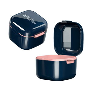 【送料無料】KALOLINNA 入れ歯ケース マウスピース ケース 入れ歯キレイ保管ケース 水切りカゴ付 小型 軽量 コンパクト 部分入れ歯洗浄ケース 義歯収納容器 洗浄ケース リテーナーケース 蓋付