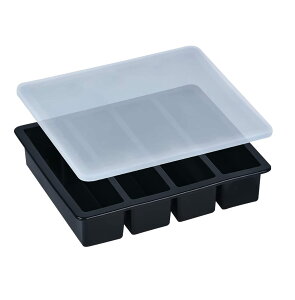 【送料無料】製氷皿 製氷器 四角の氷 製氷機 シリコン製 氷つくる容器 ゼリー飲料 果物 透明氷 ロックアイス ビール 四角氷 小型製氷機 家庭用 四隅型 氷つくる容器 冷凍 キッチン用品 グレ