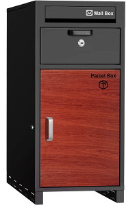 【送料無料】【複数投函可能/大容量 140L】 VARNIC 宅配ボックス 宅配BOX 組み立て不要 防水 屋外 置き配 大容量 ポスト付き 郵便受け 簡単設置 両開扉 盗難防止 大型 戸建て用 個人宅 (ブラック)