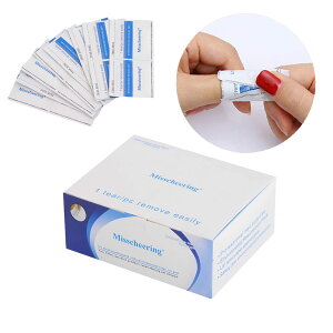 yzChimoto ȒPWFlC[o[ 100pcs WFlCItRbgGelnail remover