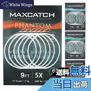 �y���������zM MAXIMUMCATCH Maxcatch 6��1�p�b�N �t���C�e�[�p�[�h���[�_�[ �t���C���C�� ���[�_�[���C�� ���[�v�t�� 7.5ft/9ft/12ft/15ft (0X-7X) �T�C�Y�F7.5ft, 1X�i6��1�p�b�N�j
