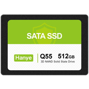 �y���������zHanye �����^SSD 2.5�C���` 7mm SATAIII 6Gb/s 3D NAND�̗p �A���~��➑� ���K�㗝�X�i ����3�N �F�F�u���b�N�A�T�C�Y�F512GB