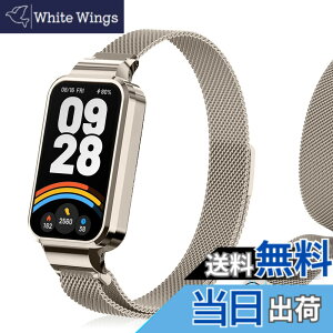 �y���������z[LanQii] �o���h �p�� �V���I�~ �p�� Xiaomi Band 9 Active/�p�� Xiaomi Redmi Smart Band 3 �Ή� ���v�o���h ���C�o�b�N�� �X�g �}�O�l�b�g ���b�v ���b�V���D�� �r���v�o���h �����x���g �g�X�e