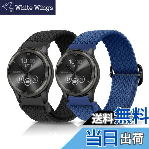 �y���������z[LanQii] 20mm �o���h Garmin Forerunner 165 /165 Music /245/645 /vivomove Trend/Vivoactive 5/3/Venu Sq 2/Sq 2 music/Sq Music/Venu 2 Plus/Sport �Ή� �i�C�����y2���Z�b�g�z�o���h �҂ݍ��� �������i�K���� �F�F�u