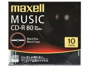 �y���������zCDRA80BK.10S | �}�N�Z�� ���y�pCD-R 80�� 10������s�u���b�N�f�B�X�N maxell [PC]