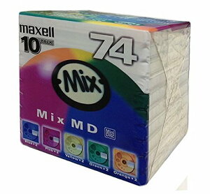 �y���������zmaxell �^���pMD(�~�j�f�B�X�N) Mix MD 74�� 10���p�b�N MD-74MIXF