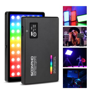 yzSOONPHO RGBrfICg LEDBepCg 2500K-8500K CRI97 360°tJ[ PxƖ 4400mAhdr 180°]\_ É ^ y ^ USB[d ჌tJ/CeBO