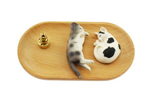 【送料無料】speed mao 可愛い 癒し お香立て 線香立て 9穴 猫ちゃん セット 1. 色:ブラウン