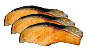 【送料無料】speed mao おいしそうな シャケ 鮭 サケ 焼き魚 食品サンプル 食品模型 3匹 セット 色:ピンク