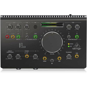 【送料無料】ベリンガー Behringer 2x2 USBオーディオインターフェース 192kHz対応 MIDASマイクプリアンプ搭載 内蔵トークバックマイク スタジオコントローラー VCAコントロール STUDIO L ブラック 色