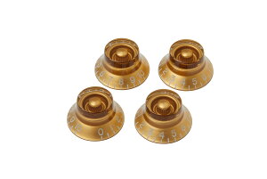 yzMu\ Gibson PRHK-020 Top Hat Knobs Gold 4/Pkg mu