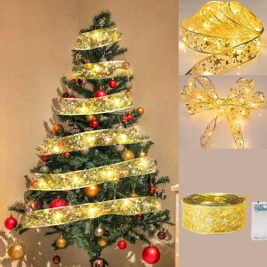 �y���������zTIKALON �N���X�}�X�c���[���胊�{�� �N���X�}�X�c���[ ���C�g 2M/5M/10M3��ނ̐��@�I�� �d�r�� LED�I�[�i�����g �C��DIY �`�� �N���X�}�X�c���[ ���� ���͋C ���}���`�b�N �v���[��