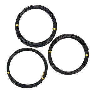 【送料無料】YANYULI 園芸用アルミ線 ワイヤー 針金 3個セット 1mm/1.5mm/2mm 長5m やわらか針金 結束 園芸 盆栽用 家庭菜園 ガーデニング用