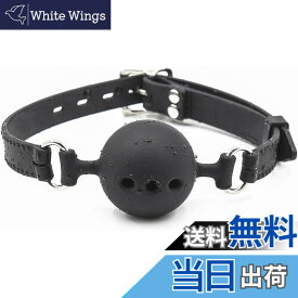 【送料無料】FUMAJIS SM口枷 ボール シリコーン 穴あり 口栓 口ギャグボール SMグッズ 拘束具 コスプレ 虜プレ 奴隷 色：ボール径3.5cm