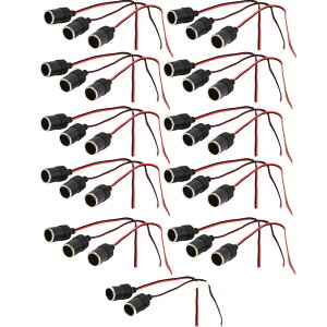 【送料無料】シガーソケット メス シガライター電源ソケット 電源ソケット 車 (32個)