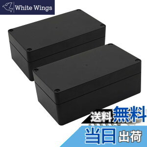 �y���������zLeMotech �v���W�F�N�g�{�b�N�X ABS�v���X�`�b�N�W�����N�V�����{�b�N�X IP65�h���d�C�{�b�N�X ���j�o�[�T���G���N���[�W�� �u���b�N 6.2X 3.5X 2.4�C���`(158x90x60mm) (2�p�b�N) �F�F�u��