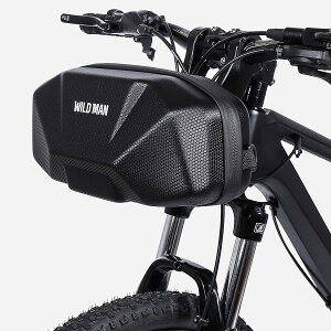 【送料無料】WILD MANクイックリリース3.5Lハードシェル防雨バイクハンドルバーバッグスクーターハンドルバーバッグ キックスクーター折りたたみ自転車用 色:Black