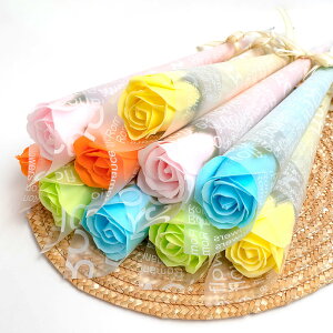 【送料無料】ソープフラワー 1輪 10本入 花 ギフト プレゼント シャボンフラワー プチギフト バラ 1本 一輪 一本 花束 バラ ミニブーケ ありがとう 一輪ブーケ ローズ 贈り物 送別会 入学 イベ