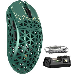 【送料無料】MAMBASNAKE M5Ultra ゲーミングマウス 8K カーボンファイバーマウス 無線 有線 ワイヤレス 軽量 PAW3950MAXセンサー Nordic52840コントローラー 8000Hzポーリングレート 最大42000DPI 3モード Blue