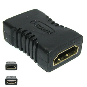 【送料無料】Wave Connecting HDMIとHDMI延長コネクター金メッキ端子《メスとメス》 HDMI AtoB
