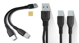 yzF.Wavey [d Type C MicroUSB ҃P[u F z 1{ USB[C MicroUSB@X}z ^ubg2䓯ɏ[d TypeC YP[u P[u 2 in1 ֗ USBP[u Xvb^[P